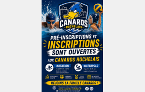 Pré-inscriptions et Inscriptions sont ouvertes