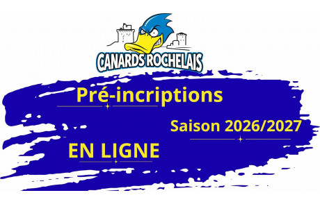 Pré-inscriptions saison 2026/2027